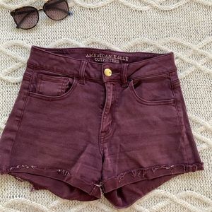American Eagle Hi Rise Shortie Short